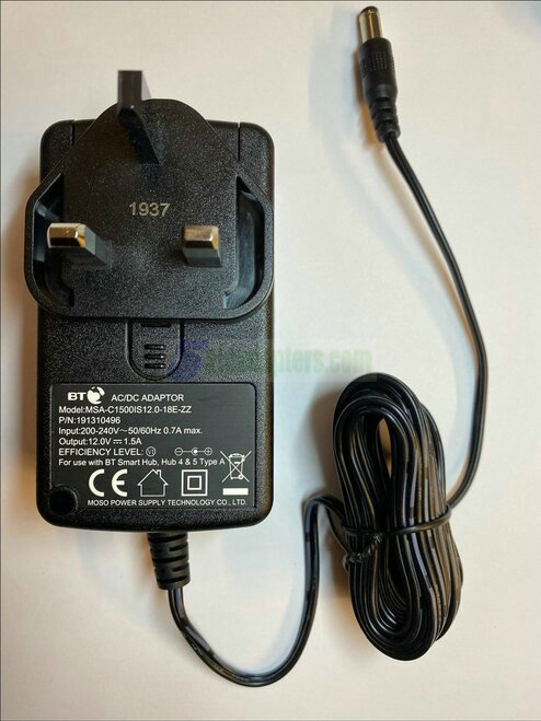 Replacement 12V 1.5A Creative Switch Mode Adapter TESA1G-1201500 Power Supply Plug Replacement 12V 1.5A Creative Switch Mode Adapter TESA1G-1201500 Power Supply Plug