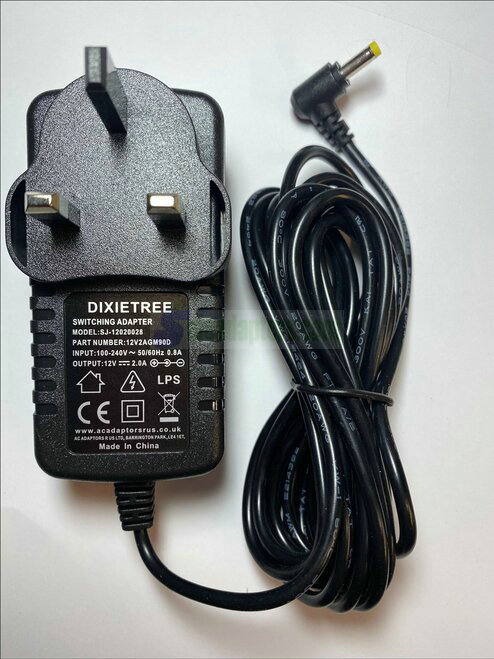 Replacement for 12V 2.0A AC Adapter for TDX-1202000 for Portable Projector Replacement for 12V 2.0A AC Adapter for TDX-1202000 for Portable Projector