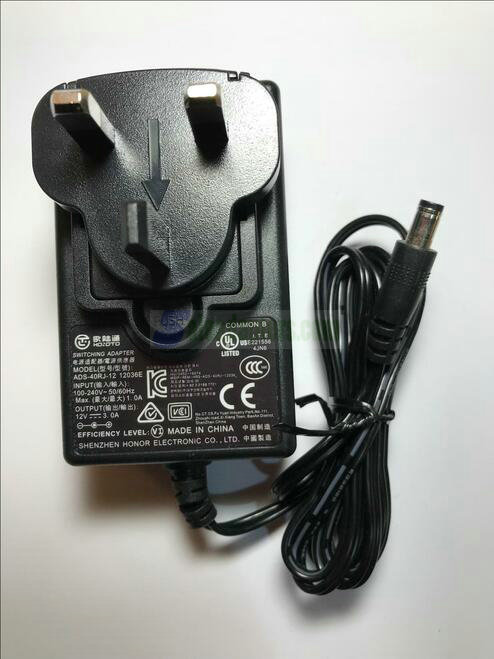 Replacement for 12V 3.0A Switching Adapter model SYS1546/3612-T3 Power Supply UK Replacement for 12V 3.0A Switching Adapter model SYS1546/3612-T3 Power Supply UK