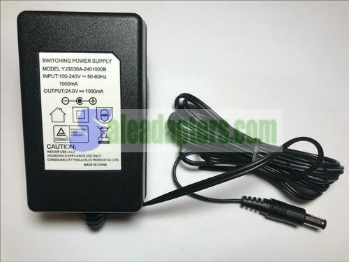 Replacement 24V 500mA AC/DC Adaptor for model no H-G48026DT Negative Polarity Replacement 24V 500mA AC/DC Adaptor for model no H-G48026DT Negative Polarity
