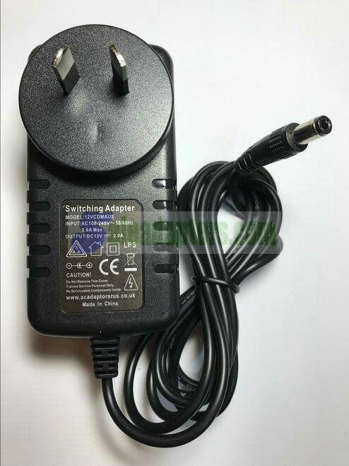 AUS AU Sunfone ACW024A-12B 12V 2A AC-DC Switching Adaptor Power Supply Plug AUS AU Sunfone ACW024A-12B 12V 2A AC-DC Switching Adaptor Power Supply Plug