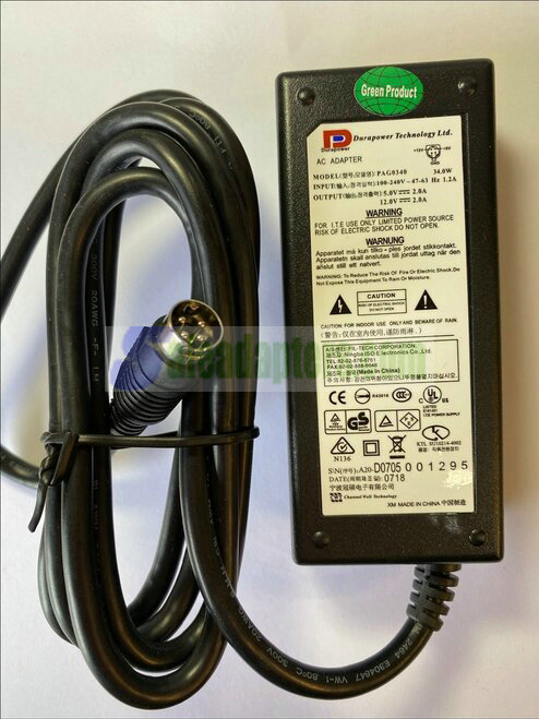 NEW Wattac BA0362ZI-8-A02 12VDC 5VDC 2.0A AC ADAPTER 4 PIN DIN 1-12V 2A 2-5V 2A NEW Wattac BA0362ZI-8-A02 12VDC 5VDC 2.0A AC ADAPTER 4 PIN DIN 1-12V 2A 2-5V 2A