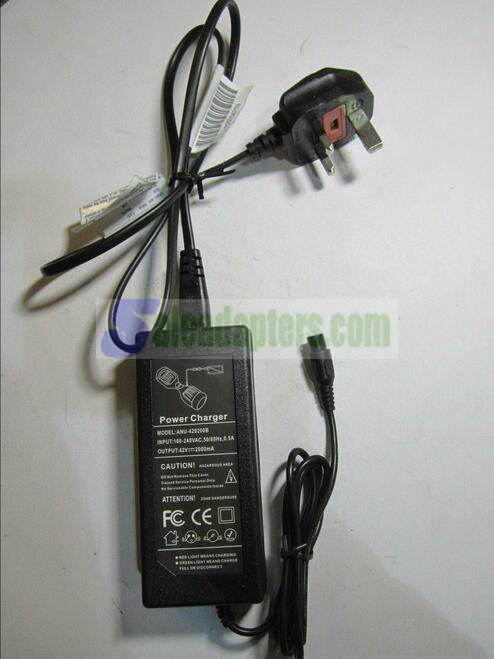 Replacement for 42V 2A Power Charger model QY0291205000 for 36V Battery Replacement for 42V 2A Power Charger model QY0291205000 for 36V Battery