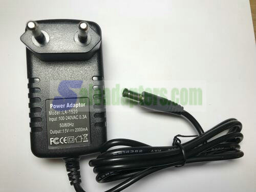 EU 15V 2000mA 2A Mains AC-DC Switching Adaptor Power Supply Charger 5.5x2.5/2.1 EU 15V 2000mA 2A Mains AC-DC Switching Adaptor Power Supply Charger 5.5x2.5/2.1
